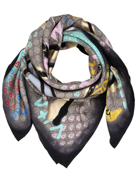 gucci ghost scarf|gucci scarf female.